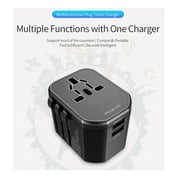 Rock BP-RCC Multi-Universal Travel Adapter + 3 in 1 Cable Black
