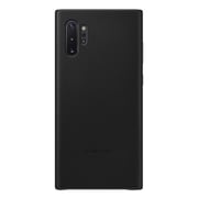 Samsung Leather Cover Black For Note 10 Plus