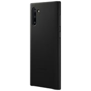 Samsung Leather Cover Black For Note 10 Plus
