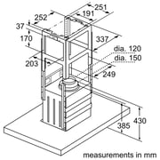 Bosch Bulit In Chimney Hood DIB97IM50M