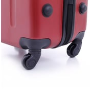 Para John ABS Luggage Travel Trolley With 4 Wheels 3pcs Set Burgundy
