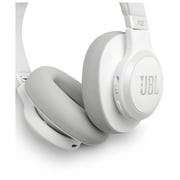 JBL LIVE 650BTNC Wireless Over-Ear Noise-Cancelling Headphone White