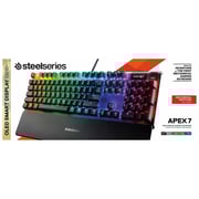 SteelSeries APEX 7 Mechanical Gaming Keyboard (Red Switch - Linear and Quiet)
