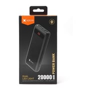 Xplore Power Bank 20000mAh Dual LED Light - Black