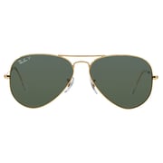 RayBan RB3025-001/58-58 Aviator Stainless Steel Gold Unisex Sunglasses