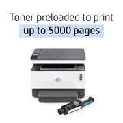 HP Neverstop Laser 1200W Wireless, Print, Scan, Copy, Automated Document Feeder, Mono Printer, Toner preloaded to print up to 5000 pages - White [4RY26A]