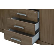 Pan Emirates Havana Star 5 Door Wardrobe With Mirror Brown
