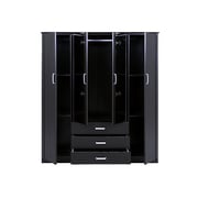 Pan Emirates Kayton 4 Door Wardrobe Dark Brown