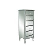 Pan Emirates Casablanca Chest Of 5 Drawer Silver