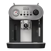 Gaggia Carezza Deluxe Pump Espresso Machine Made in Italy Black/Stainless Steel