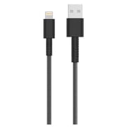 Max Braid 3A Metallic Lightning Cable Grey 2m