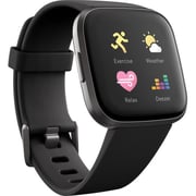 Fitbit FB507BKBK Versa 2 Smartwatch Black/Carbon Aluminum