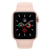 Apple Watch Series 5 GPS 44mm Gold Aluminium Case with Pink Sand Sport Band