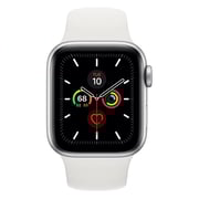 Apple Watch Series 5 GPS 40mm Silver Aluminium Case With White Sport Band