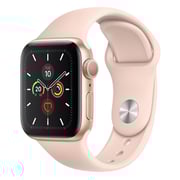 Apple Watch Series 5 GPS 40mm Gold Aluminium Case with Pink Sand Sport Band