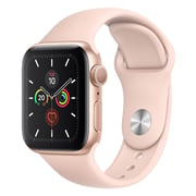 Apple Series 5 GPS + Cellular 44mm Gold Aluminium Case with Pink Sand Sport Band