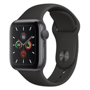 Apple Series 5 GPS + Cellular 44mm Space Grey Aluminium Case with Black Sport Band