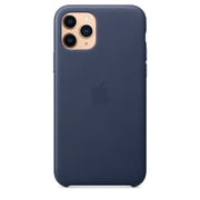 Apple Leather Case Midnight Blue iPhone 11 Pro Max