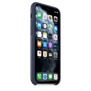 Apple Leather Case Midnight Blue iPhone 11 Pro Max