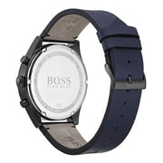 Hugo Boss 1513711 Pioneer Quartz Blue Leather Watch Men