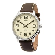 Timex T28201 Easy Reader Quartz Brown Leather Watch Unisex