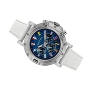 Nautica NST 800 Flags Quartz White Silicon Watch For Men NAD17526G