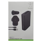 Belkin Charging Kit 6600mAh Power Bank + Car Charger + Home Charger