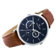 Tommy Hilfiger Dane Brown Leather Watch For Men 1710375