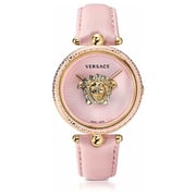Versace Palazzo Empire Pink Leather Watch For Women VCO030017