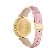Versace Palazzo Empire Pink Leather Watch For Women VCO030017