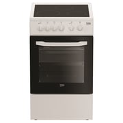 Beko 3 Ceramic Hobs Cooker CSS48100 GW