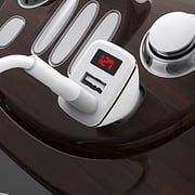 Borofone Speed Map In-Car Charger With Digital Display Dual USB Por