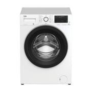 Beko 8kg Front Load Washing Machine, 1400 RPM, 15 Programs, SteamCure, White - WTV8736XW