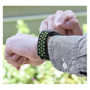 Maxguard Silicone Nike Strap 38/40mm Black/Green For Apple Watch