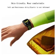 Maxguard Silicone Nike Strap 38/40mm Black/Green For Apple Watch