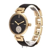 Anne Klein Black Metal Quartz Watch Women