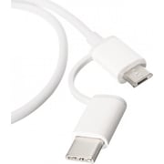Xiaomi 2-in-1 USB Cable (Micro USB to Type C) 0.1M - White