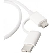 Xiaomi 2-in-1 USB Cable (Micro USB to Type C) 0.1M - White