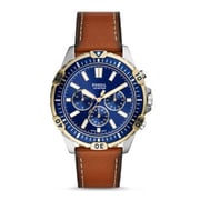 Fossil FS5625 Garrett Leather Analog Watch Men