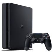 Sony PlayStation 4 Slim Console 1TB Black - Middle East Version + Extra Controller + FIFA20 Game + PlayStation Plus Membership Card
