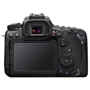 كاميرا رقمية كانون بعدسة أحادية عاكسة طراز EOS 90D سوداء+ عدسة EFS مقاس 18-135.