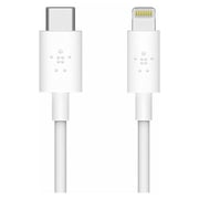 Belkin 27W Apple Fast Charger + F8J239BT04 White Type C Cable