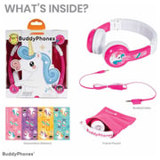 Buddyphones Explore Foldable On Ear Headset With Mic Pink