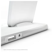 Zens Dual Dock Wireless Charger White With Lightning Port