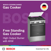 Bosch 4 Gas Burners Freestanding Cooker HGA120B51M