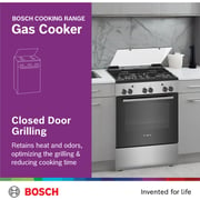 Bosch 4 Gas Burners Freestanding Cooker HGA120B51M