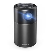 Anker NEBULA Capsule, Smart Wi-Fi Mini Projector, 100 ANSI Lumen Portable  Projector, 360° Speaker, Movie Projector, 100 Inch Picture, 4Hr Video