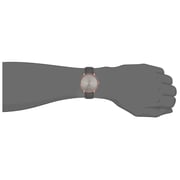 Omax Dome Series Grey Leather Analog Watch For Men DC001R99I