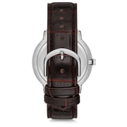 Omax Dome Series Brown Leather Analog Watch For Men DCD001P65I