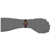 Omax Dome Series Brown Leather Analog Watch For Women DCD002F55I